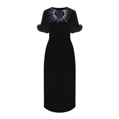 Fendi Black Viscose Cocktail Dress
