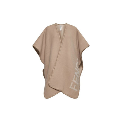 Fendi Beige Cashmere Poncho