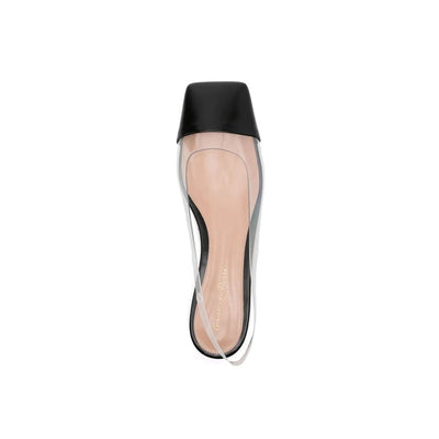 Gianvito Rossi Black Plexiglass Ballet Flats