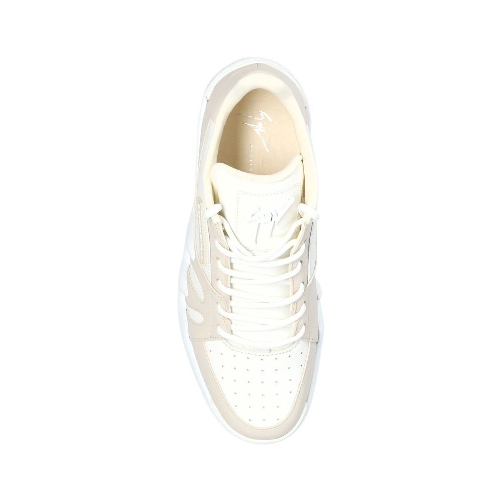 Giuseppe Zanotti White Calfskin Sneakers