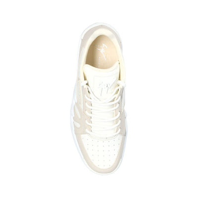 Giuseppe Zanotti White Calfskin Sneakers