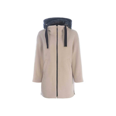 Herno Beige Virgin Wool Coat
