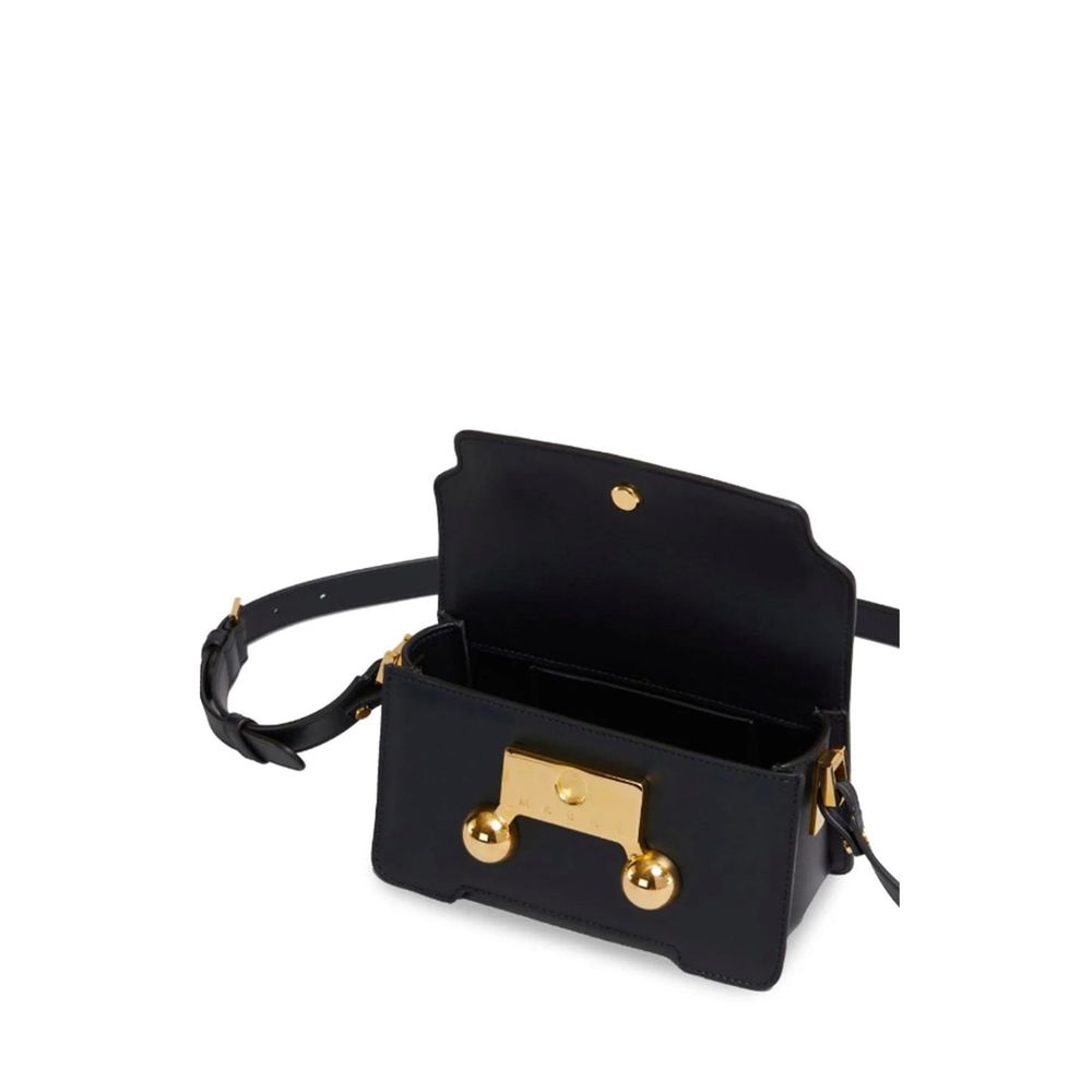 Marni Black Calfskin Crossbody Bag