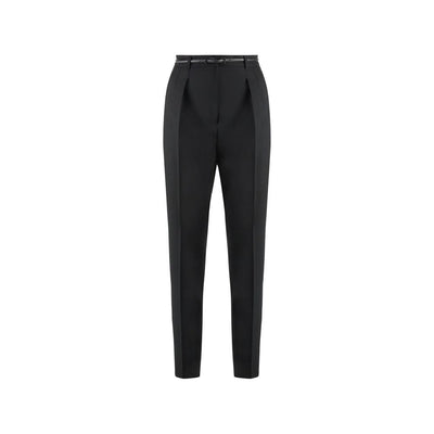 Max Mara Black Elastane Dress Pants