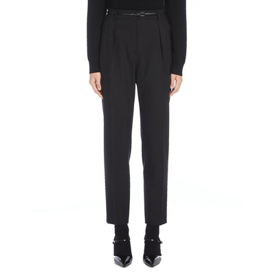 Max Mara Black Elastane Dress Pants