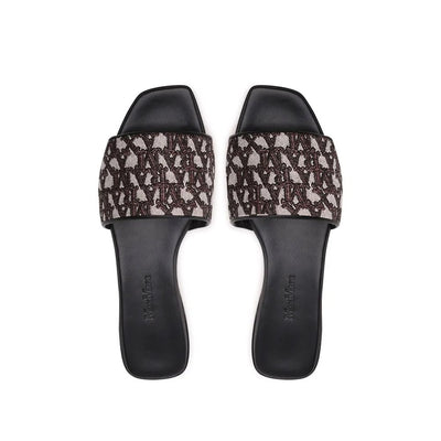 Max Mara Brown Polyamide Slides