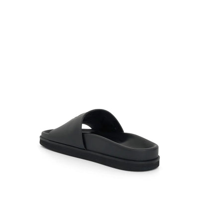 Off-White Black Rubber Slippers