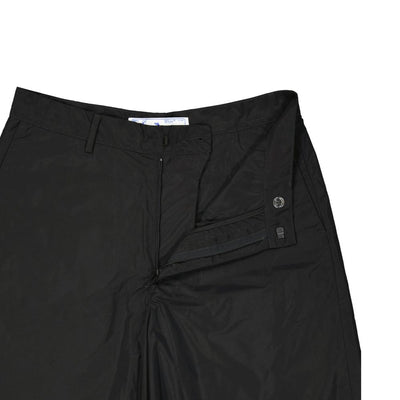 Off-White Black Polyester Short And Mini Shorts