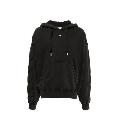 Off-White Black Cotton Sweatshirt