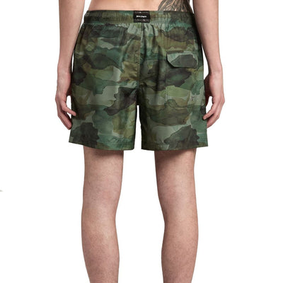 Palm Angels Bicolor Polyester Swim Shorts