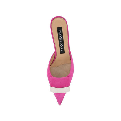 Sergio Rossi Multicolor Calfskin Mules