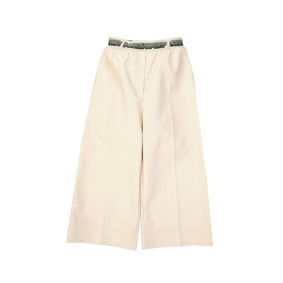 Stella McCartney Beige Viscose Cropped Pants