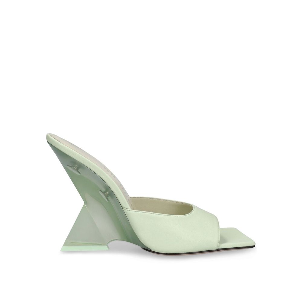 The Attico Bicolor Calfskin Platform Sandals