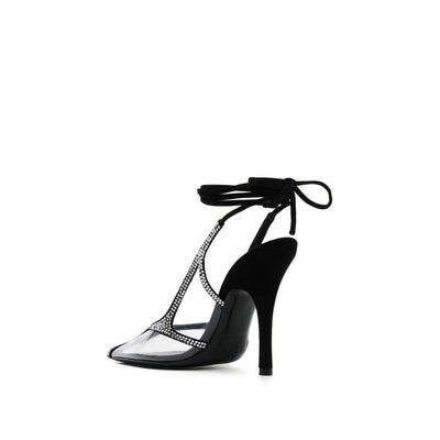The Attico Black Pvc Platform Pumps