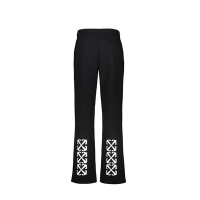 Off-White Black Cotton Athletic Pants