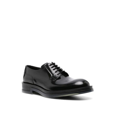 Alexander McQueen Black Calfskin Oxfords And Derbies
