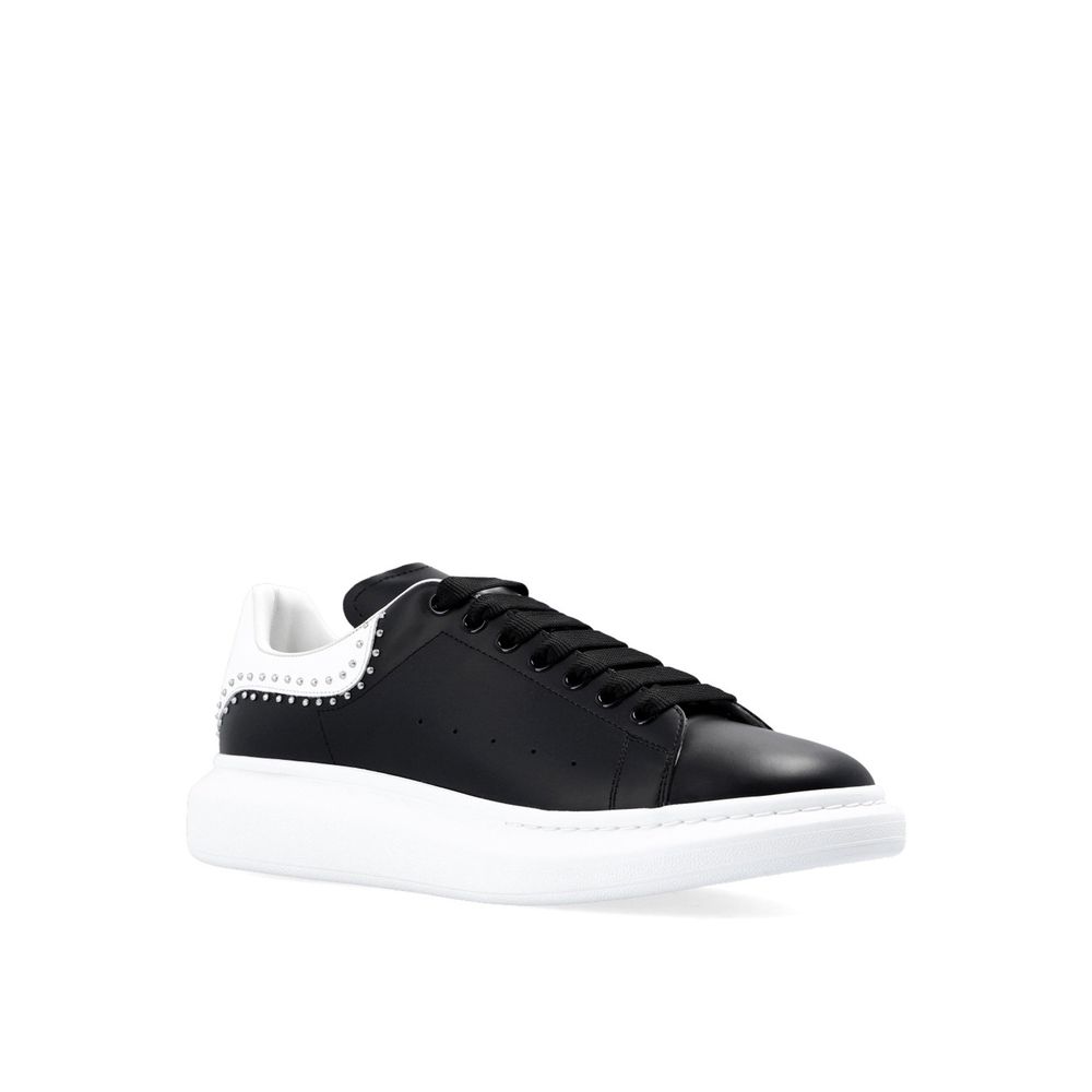 Alexander McQueen Black Calfskin Chunky Sneakers