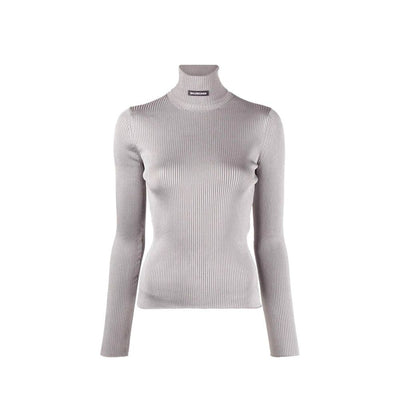 Balenciaga Gray Polyester Turtleneck