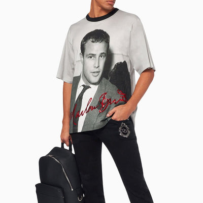 Dolce & Gabbana Black Cotton T-Shirt