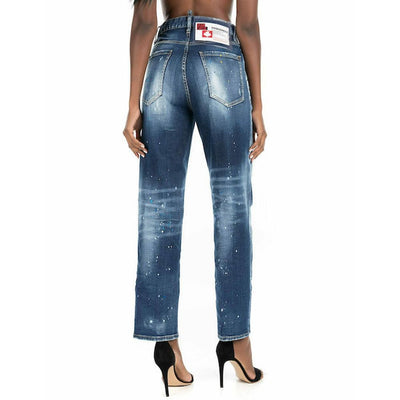 Dsquared² Blue Cotton Jeans Denim