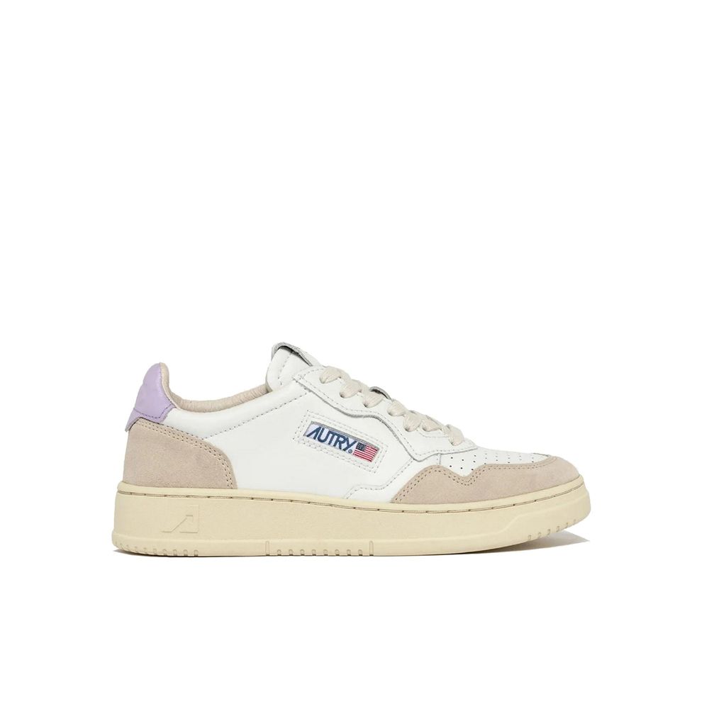 Autry White Leather Low Top Sneakers