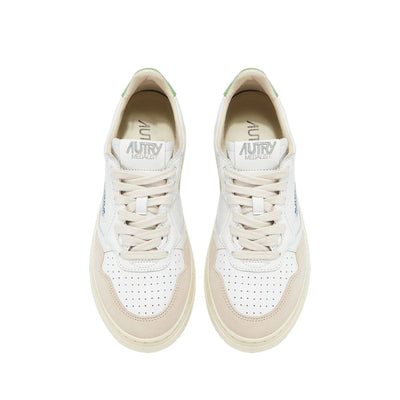 Autry White Leather Low Top Sneakers
