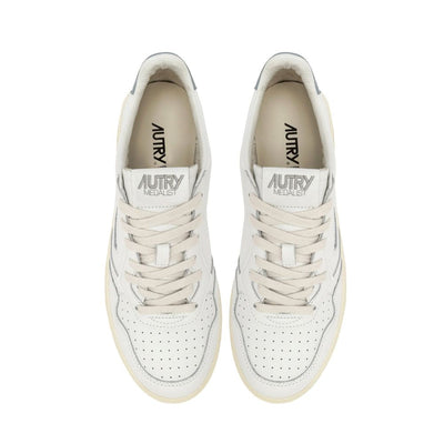 Autry White Leather Low Top Sneakers