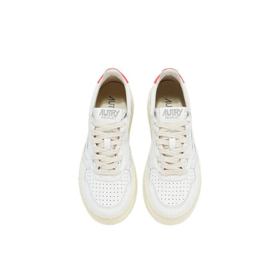 Autry White Leather Low Top Sneakers