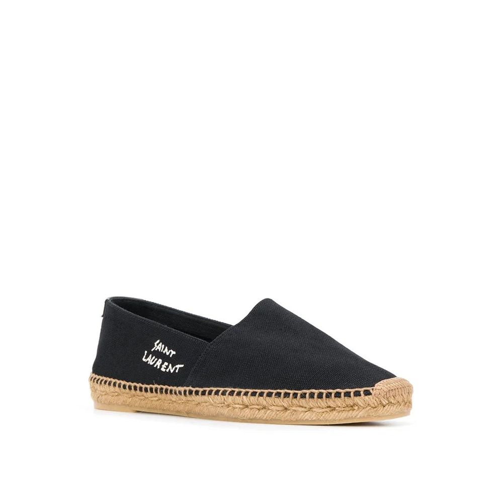 Saint Laurent Black Canvas Espadrilles