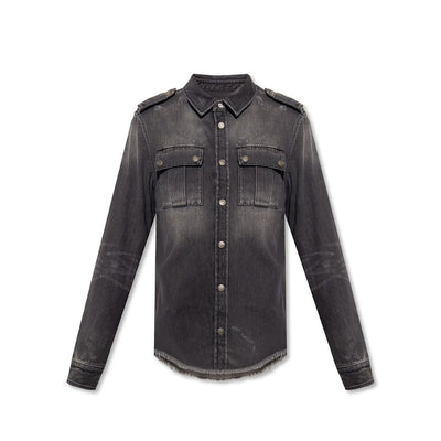 Balmain Black Denim Shirt