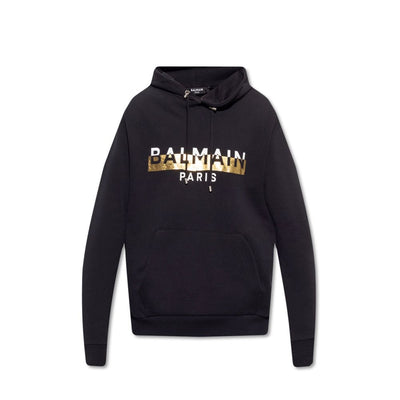 Balmain Black Cotton Sweatshirt