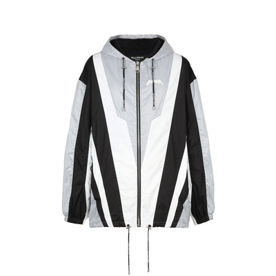 Balmain Black Polyester Shell Jacket