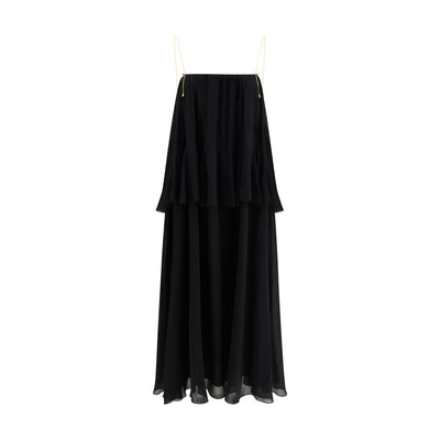 Chloé Black Silk Casual Dress