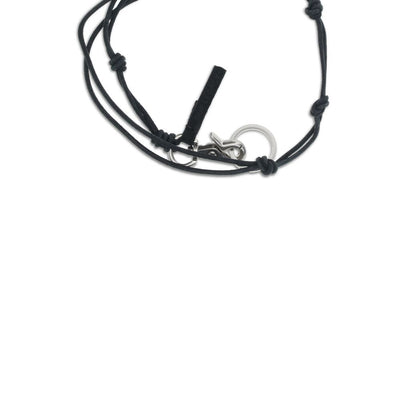 Our Legacy Black Calf Leather Bos Taurus Necklace