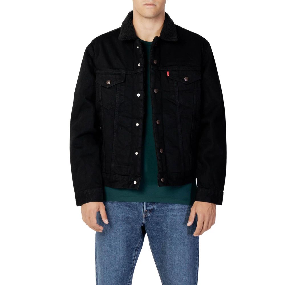 Levi's Black Cotton Denim Jacket