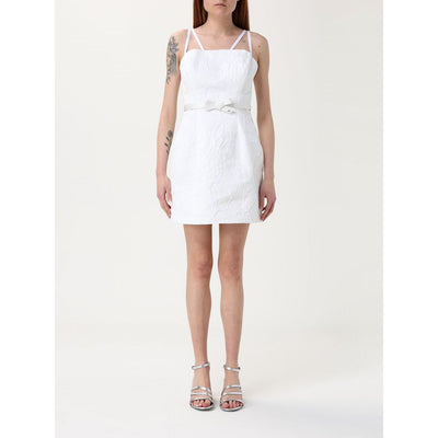 Elisabetta Franchi Bicolor Polyester Casual Dress