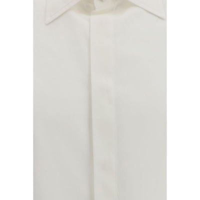Valentino White Cotton Dress Shirt
