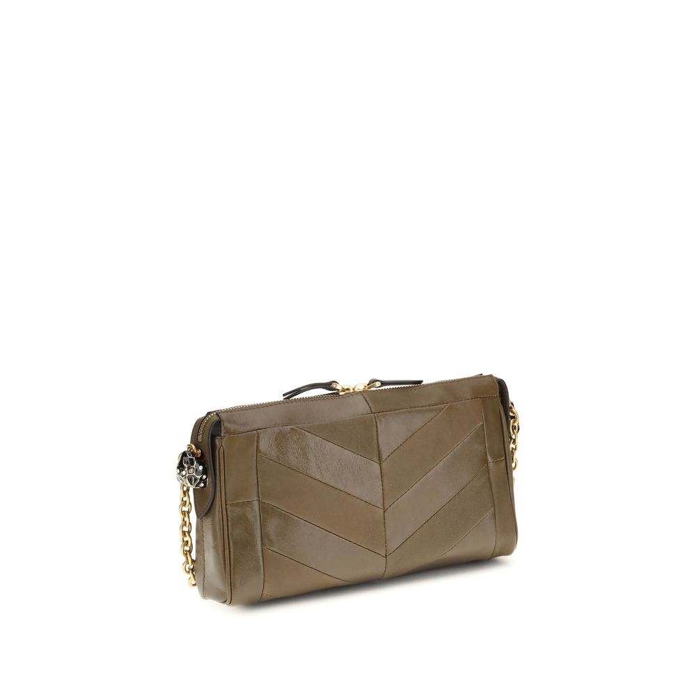 Valentino Garavani Brown Calf Leather Bos Taurus Shoulder Bag