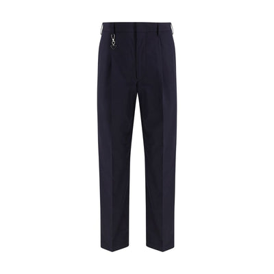 Prada Blue Cotton Dress Pants