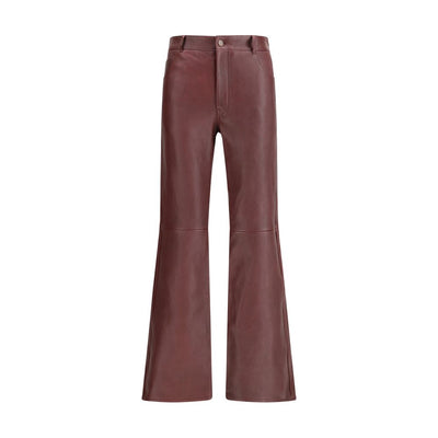 Chloé Bordeaux Leather Pants