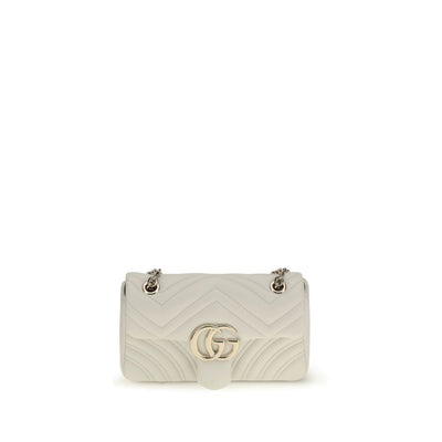 Gucci White Calf Leather Bos Taurus Handbag