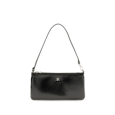 Courrèges Black Cowhide Shoulder Bag