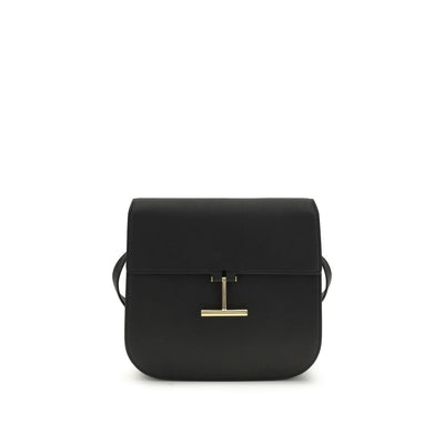 Tom Ford Black Calf Leather Bos Taurus Shoulder Bag