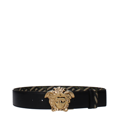 Versace Green Polyester Regular Belt