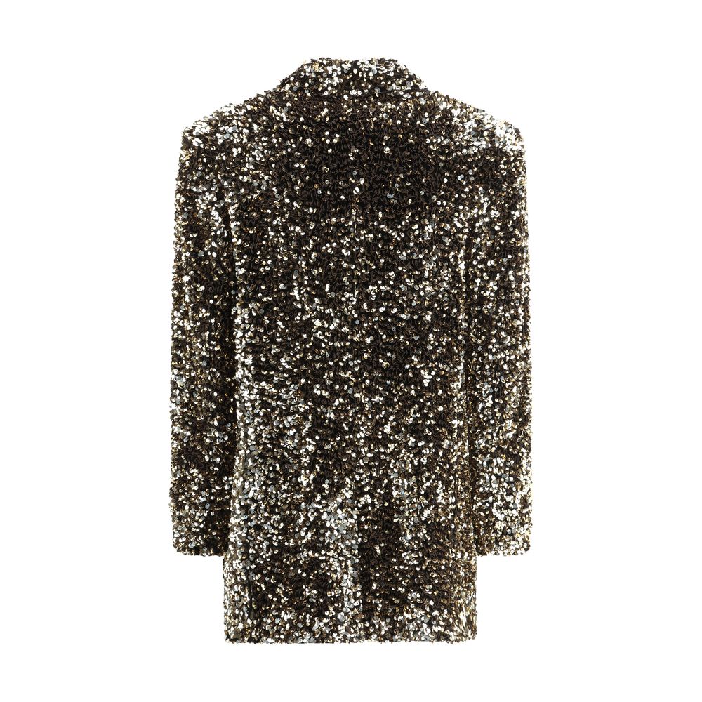 Ella Gold Polyester Coat