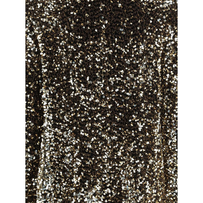 Ella Gold Polyester Coat