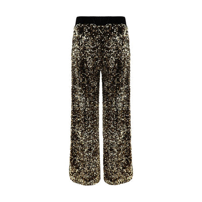 Ella Gold Polyamide Casual Pants