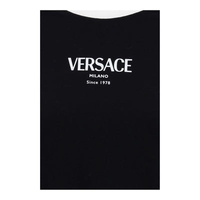 Versace Black Viscose T-Shirt