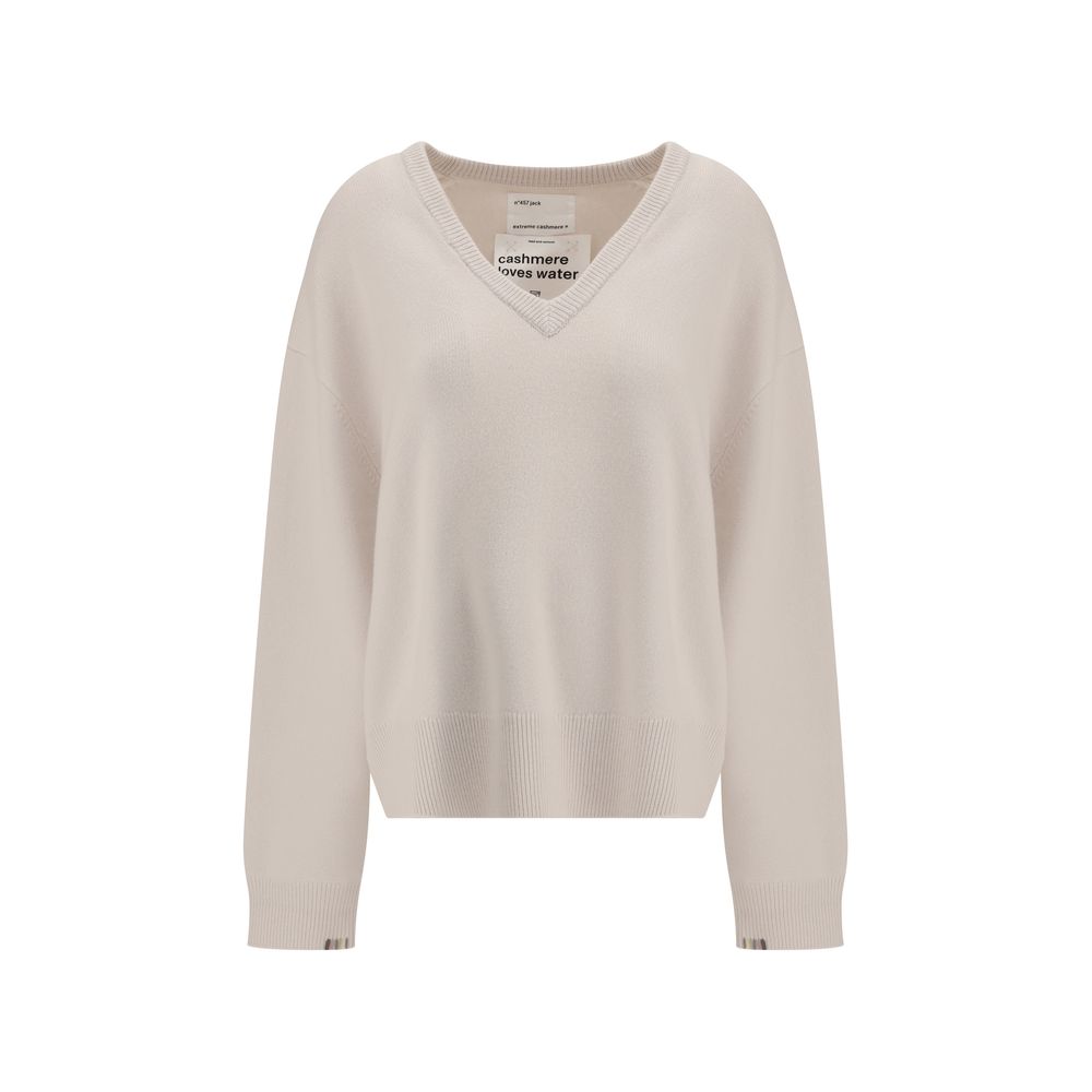 Extreme Cashmere White Cashmere Cashmere Sweater