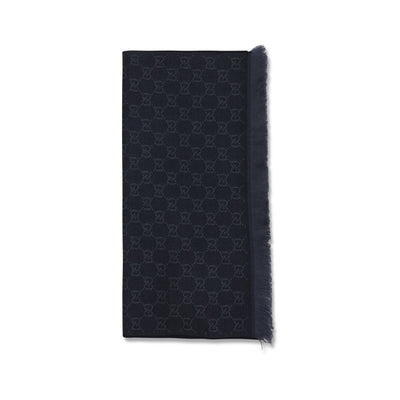 Gucci Black Wool Scarf